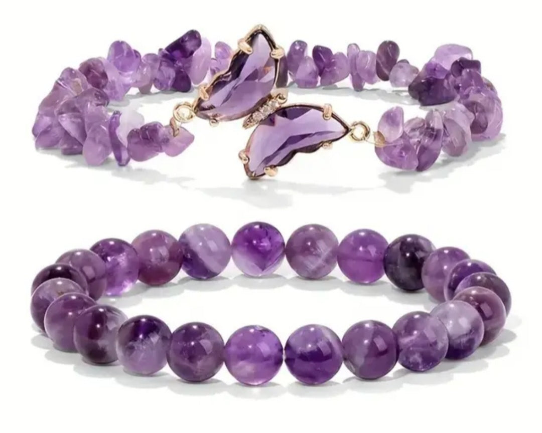 Anti-anxiety two piece bracelet set