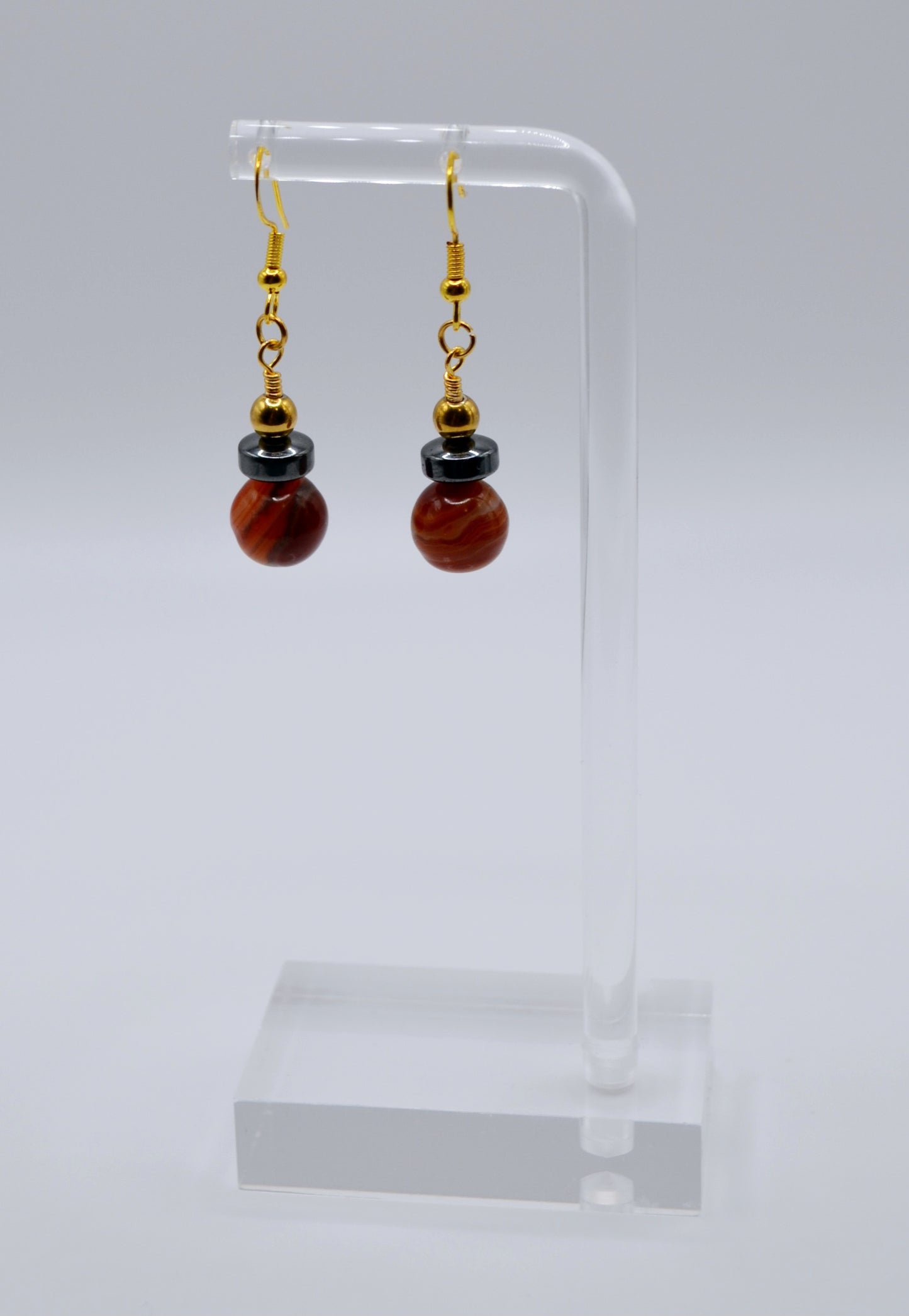 Vizsla rondelle earrings edition two