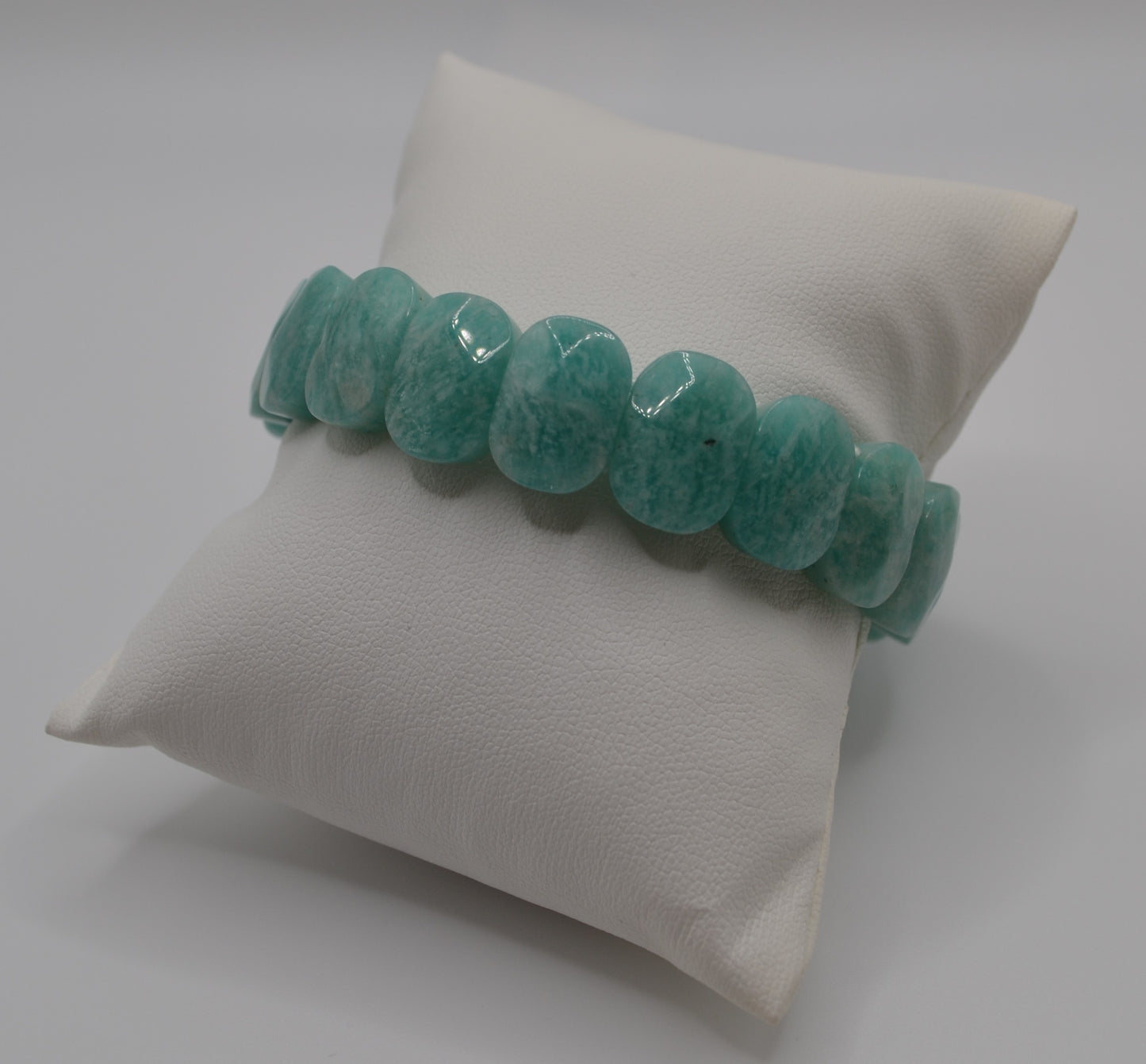 Facted rectangle stone oval beaded bracelets