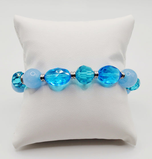 Natural sea blue bracelet
