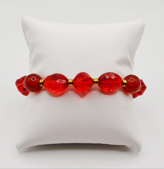 Red agate bracelet