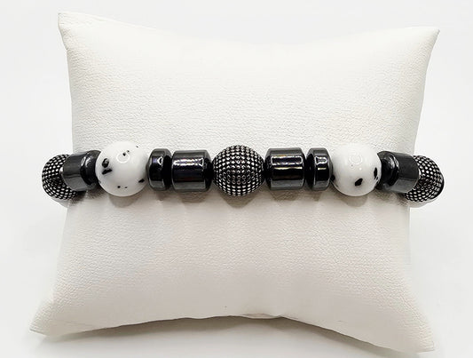 Dalmatian men's bracelet