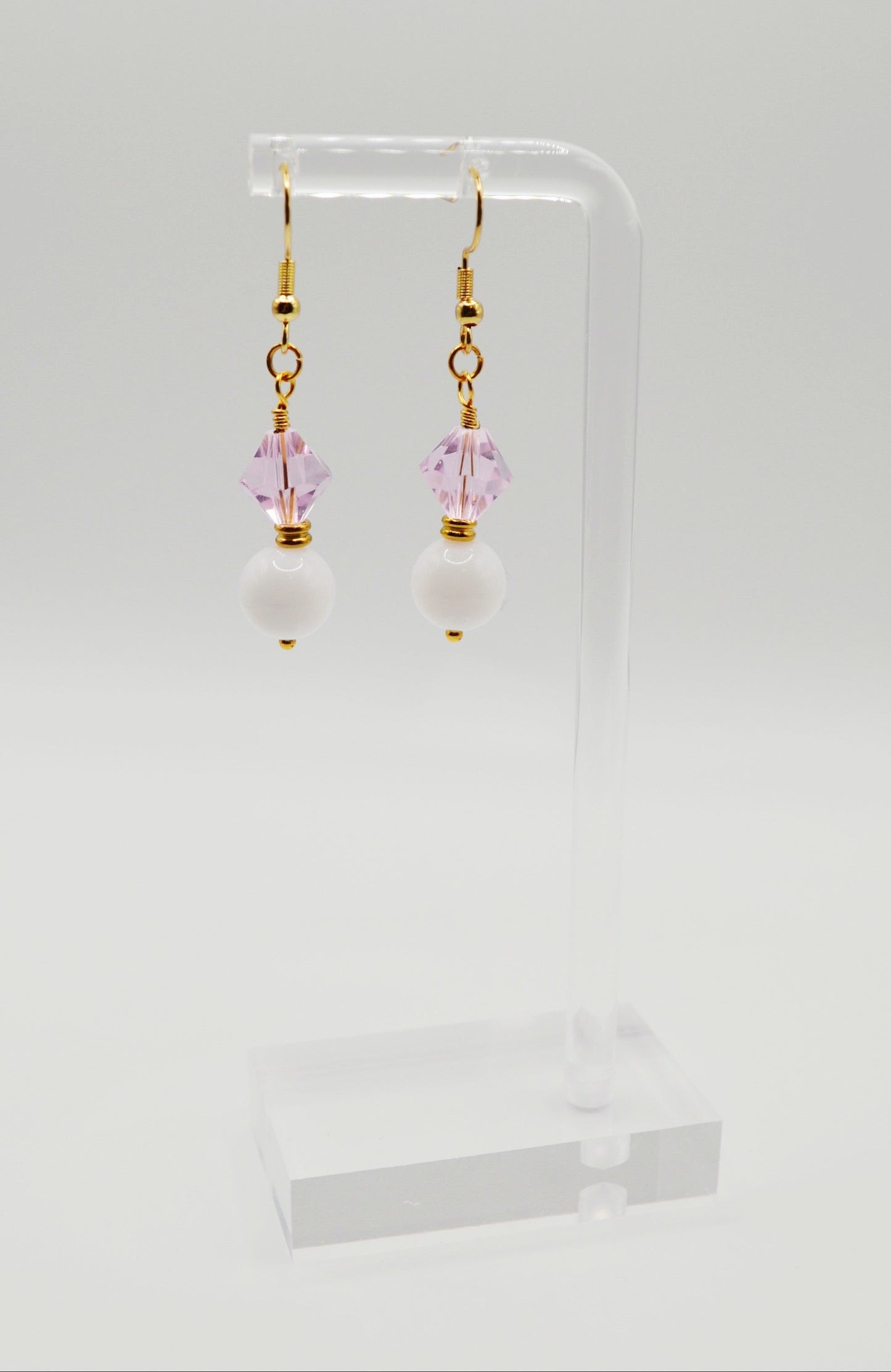 Colourful beaded earrings