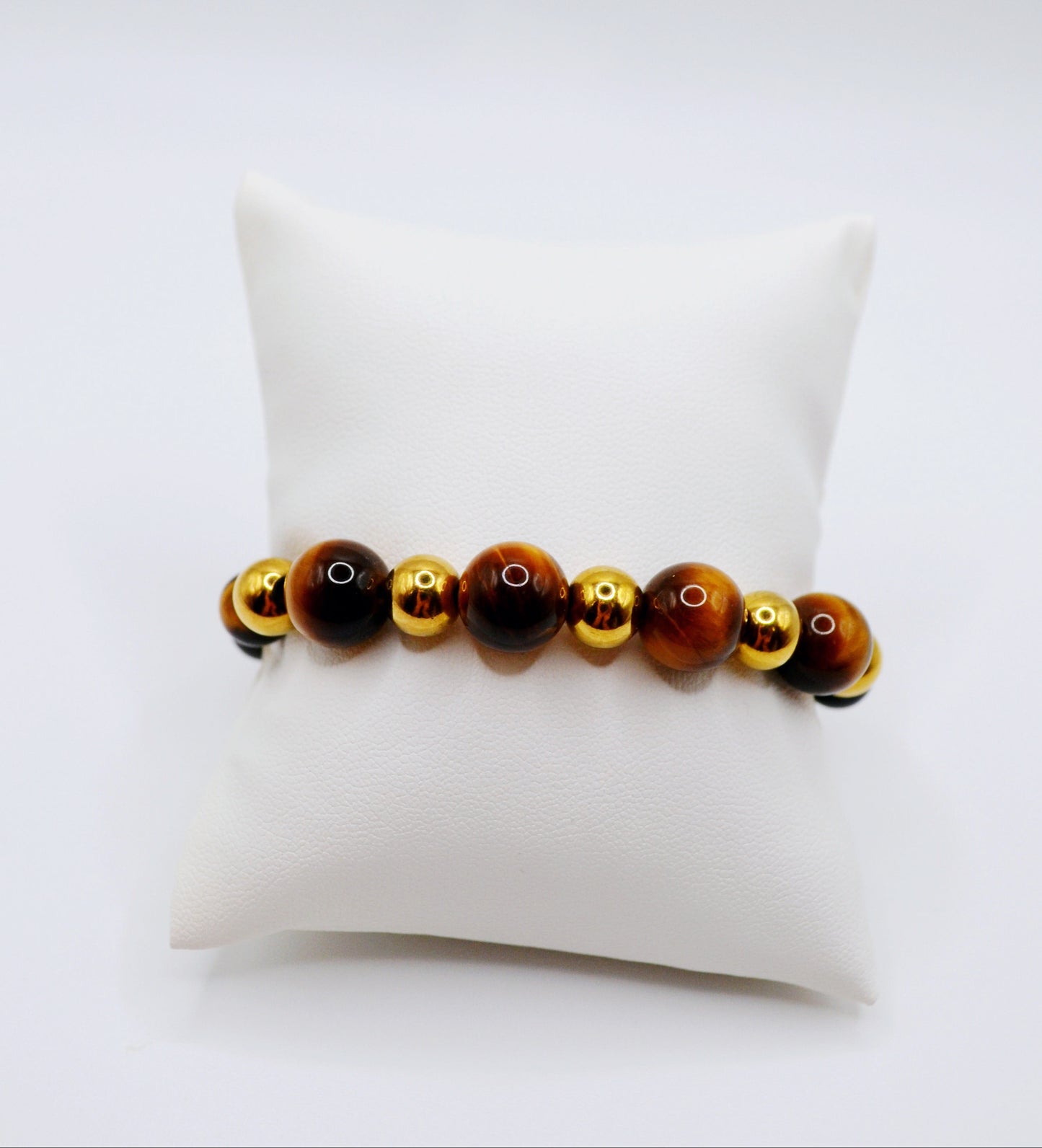 Tiger eye gold bracelet