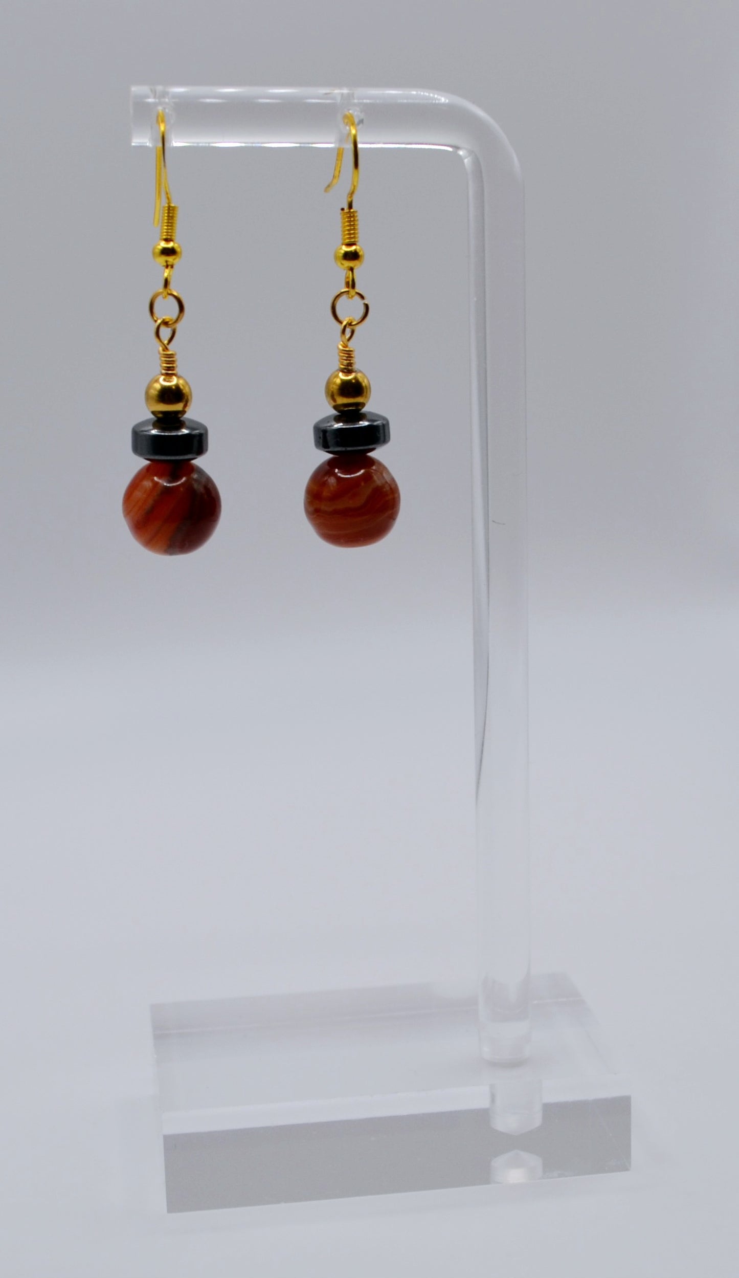 Vizsla rondelle earrings edition two