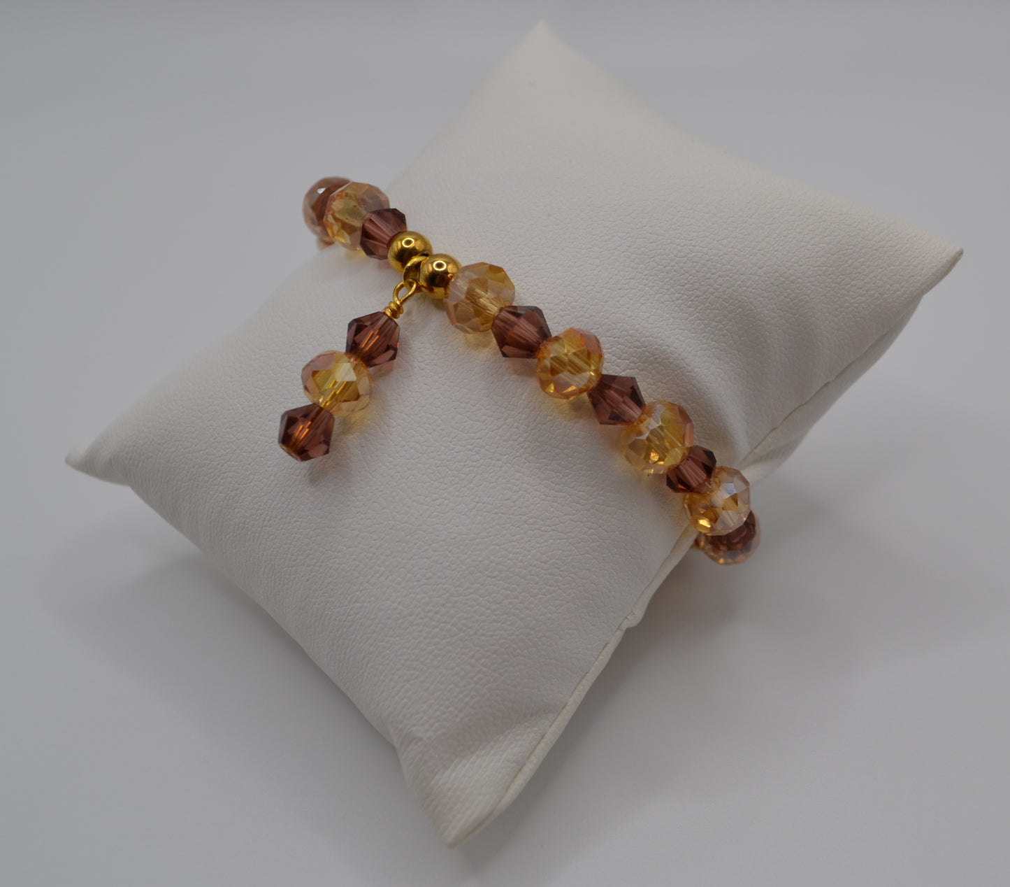 Champagne and brown bracelet