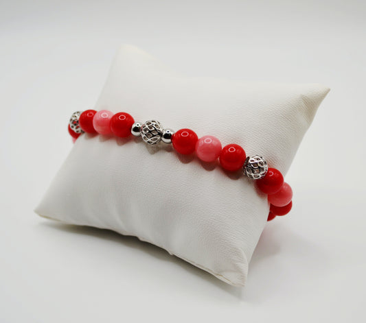 Red and pink bracelet