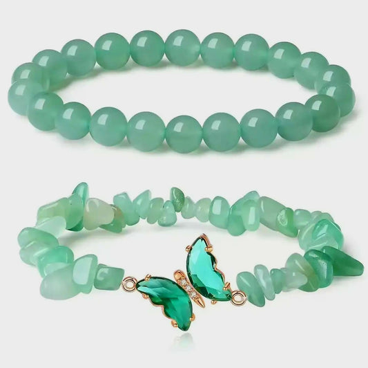 Anti-anxiety two piece bracelet set