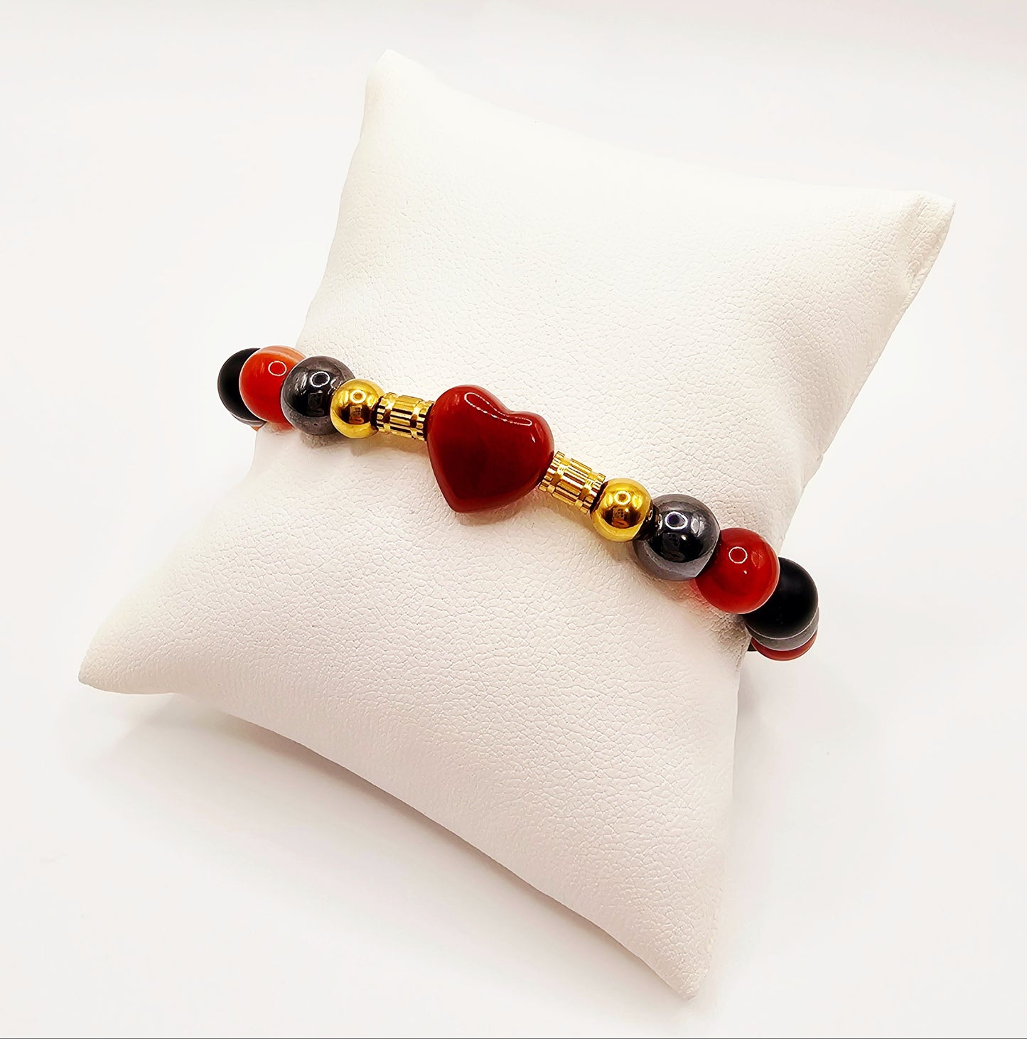 Heart gemstone bracelets