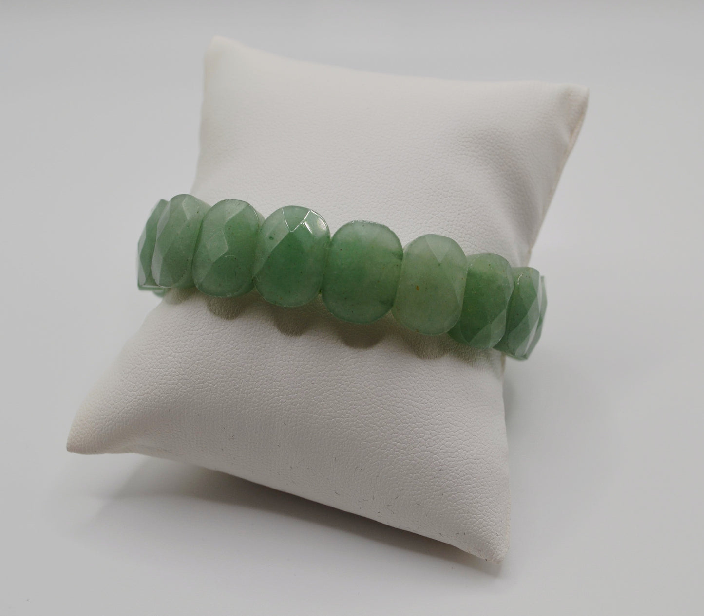 Facted rectangle stone oval beaded bracelets