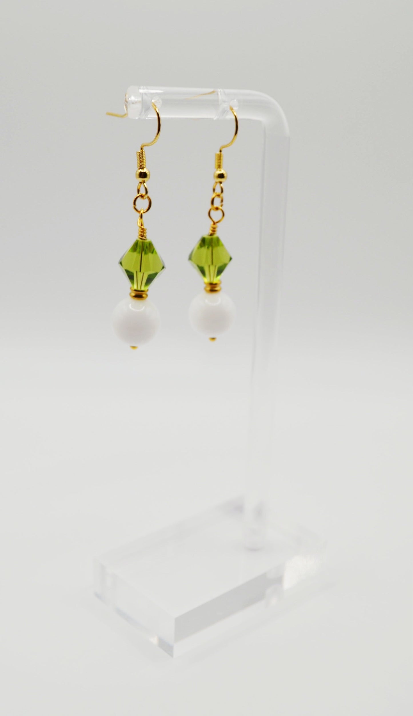 Colourful beaded earrings