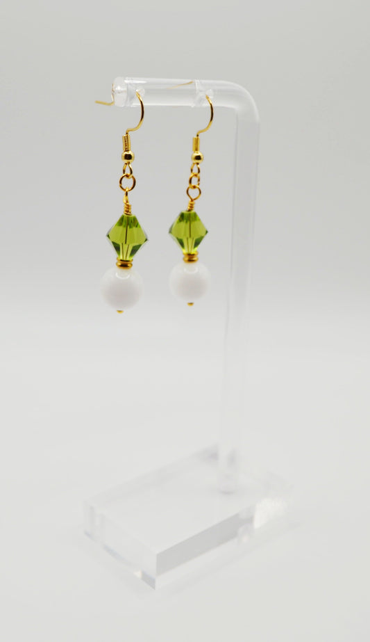 Colourful beaded earrings