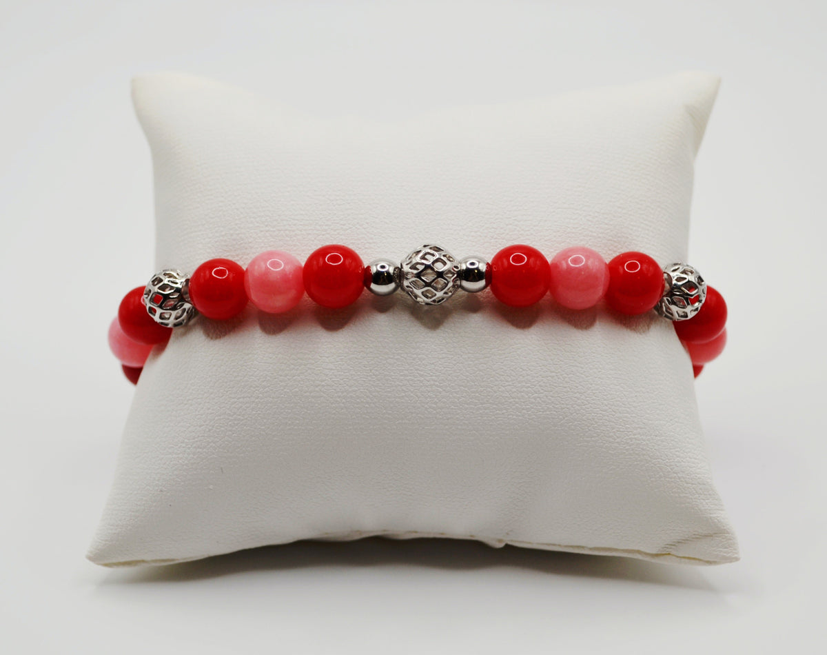 Red and pink bracelet