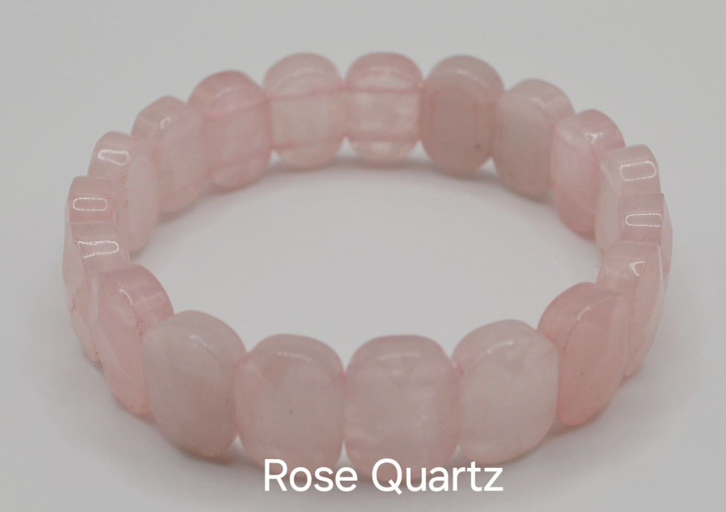 Facted rectangle stone oval beaded bracelets