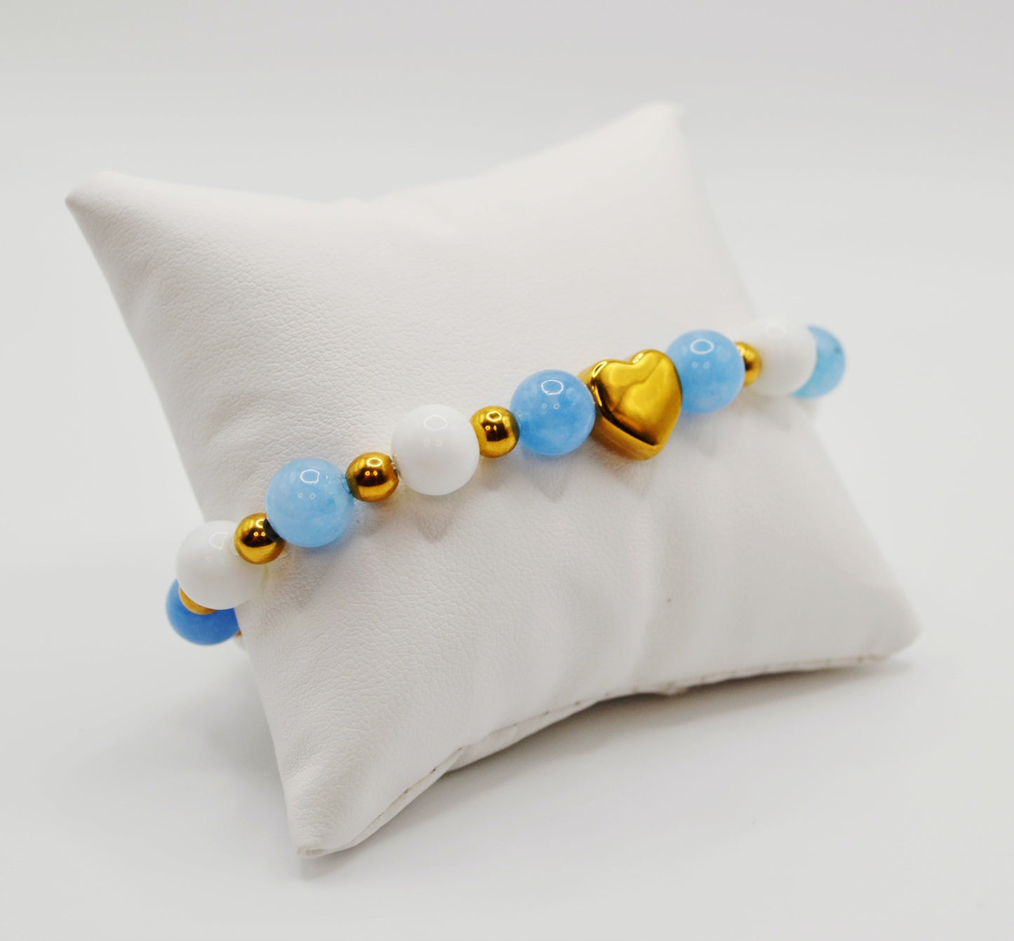 Baby blue heart bracelets