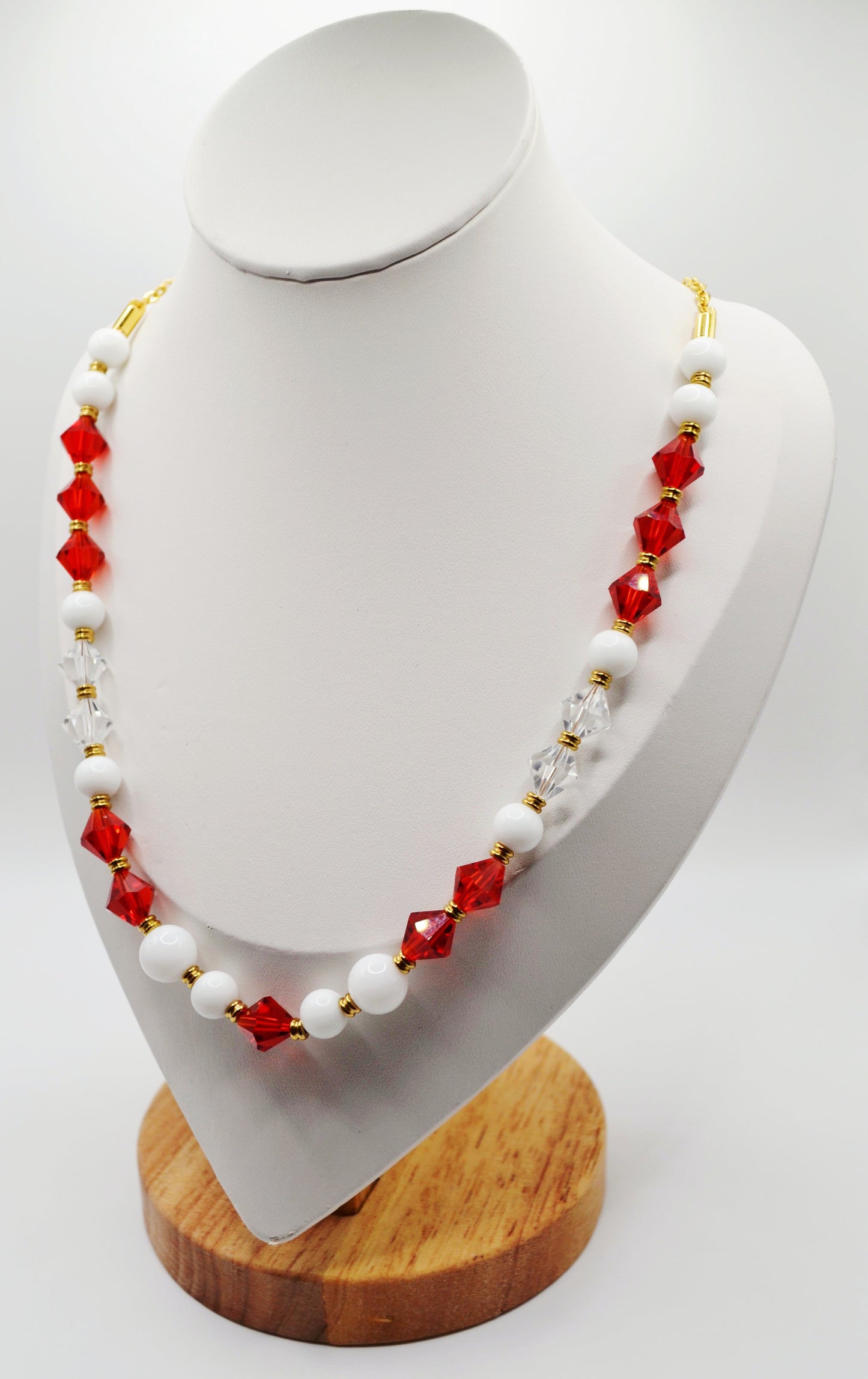 Red beaded necklace
