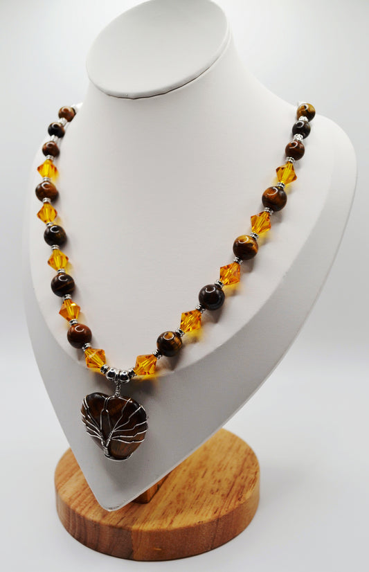 Tree of life beaded necklaces