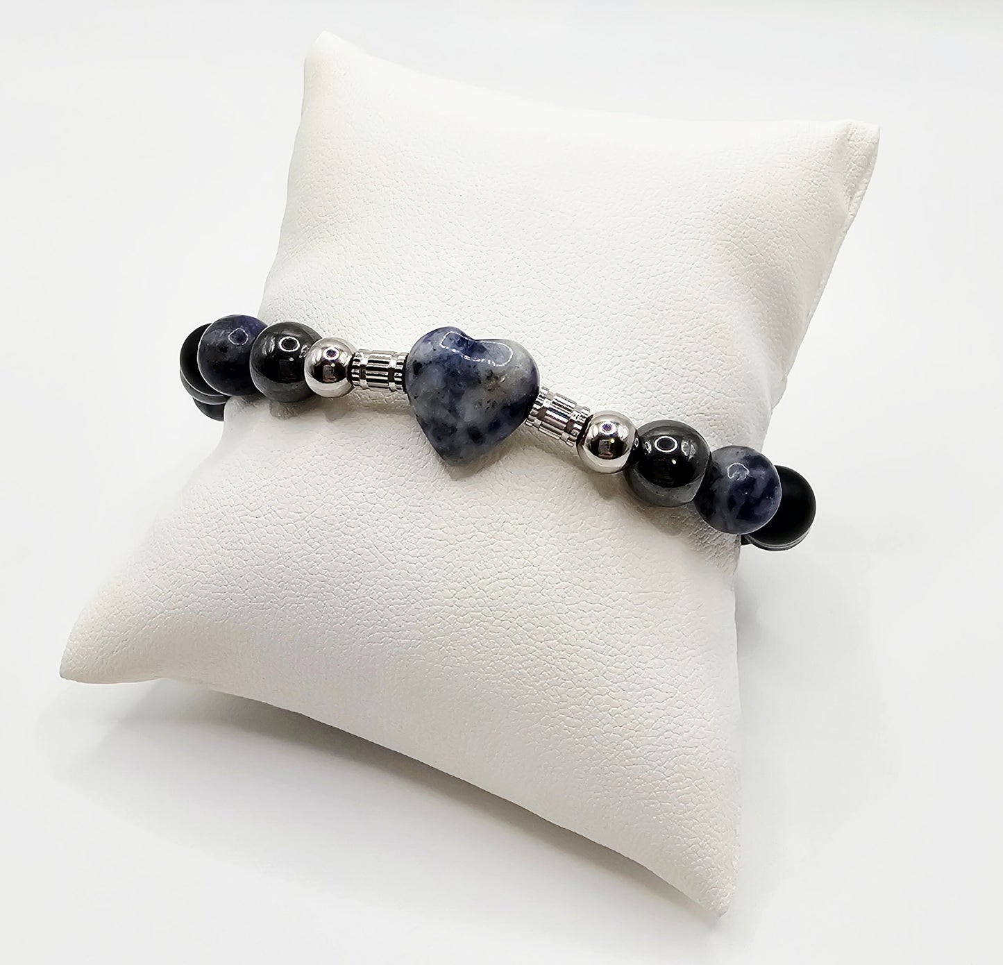 Heart gemstone bracelets