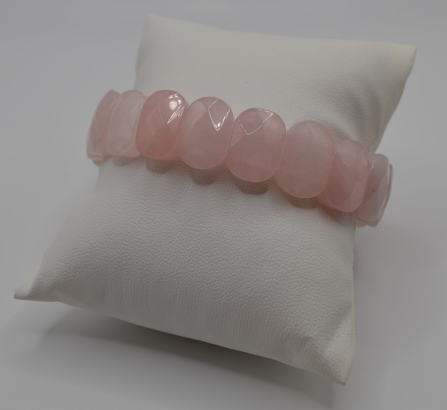 Facted rectangle stone oval beaded bracelets