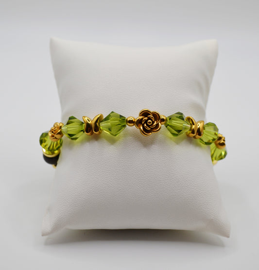 Rose and butterfly bracelets