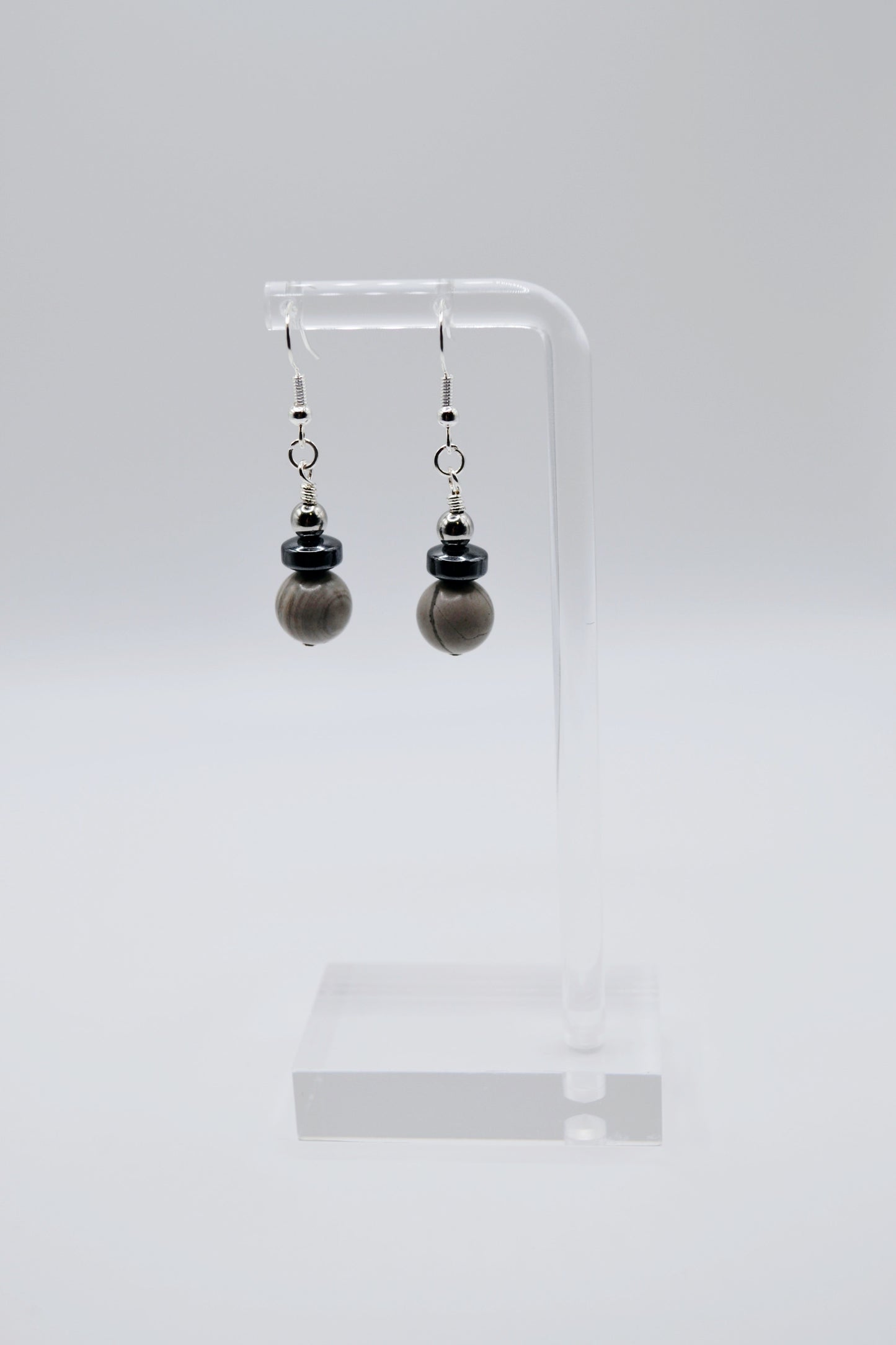 Weimaraner rondelle earrings edition two
