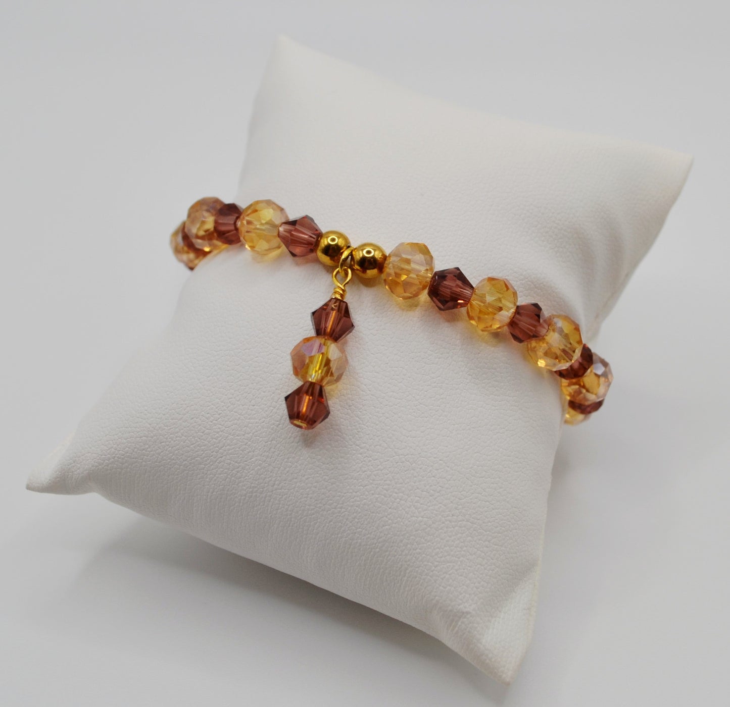 Champagne and brown bracelet