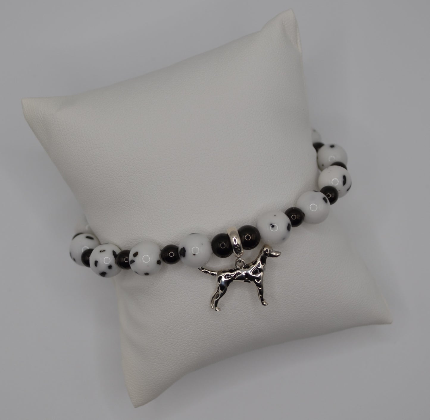 Dalmatian charm bracelet