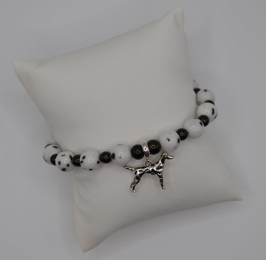 Dalmatian charm bracelet