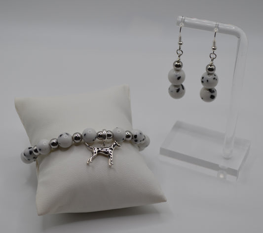 Silver dalmatian set