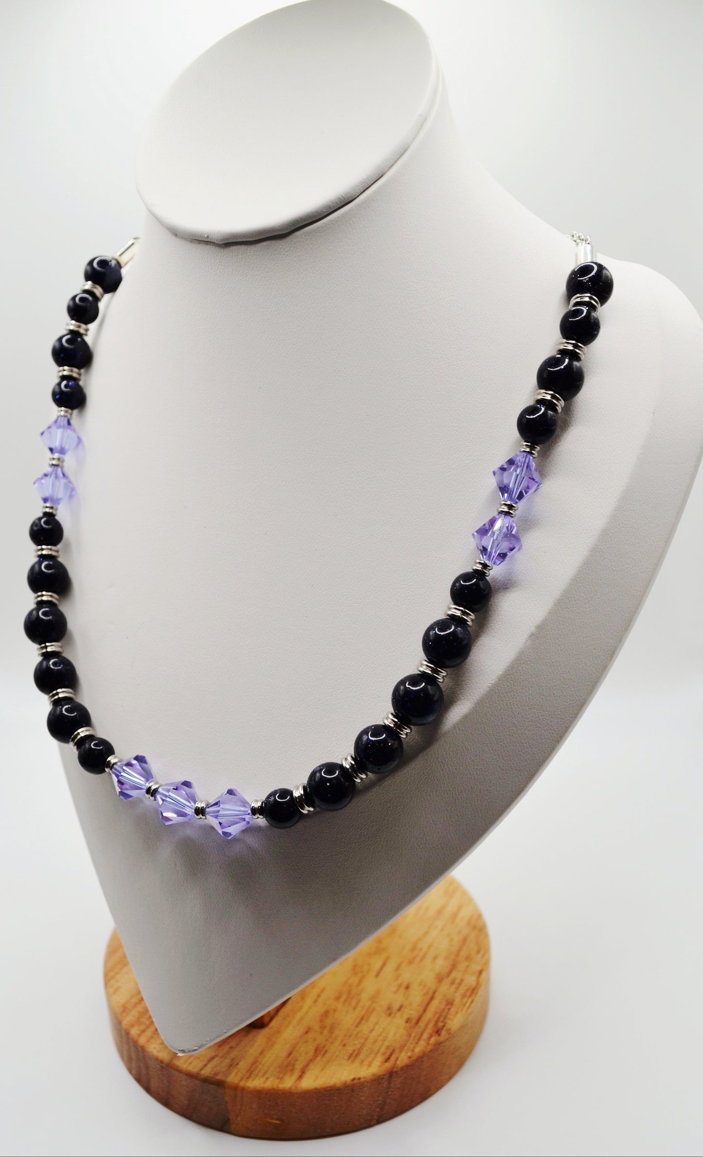 Blue sandstone necklace