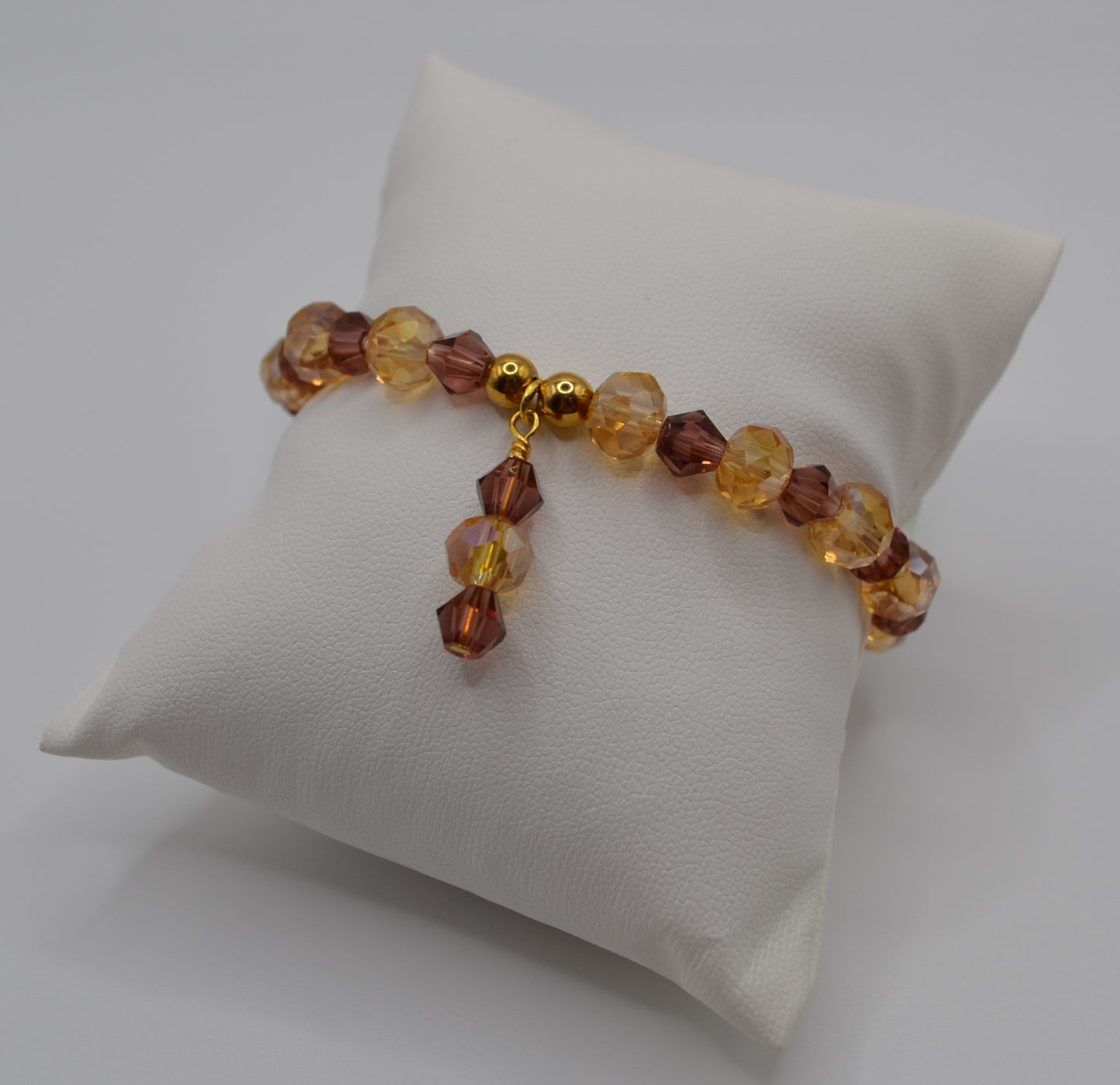 Champagne and brown bracelet