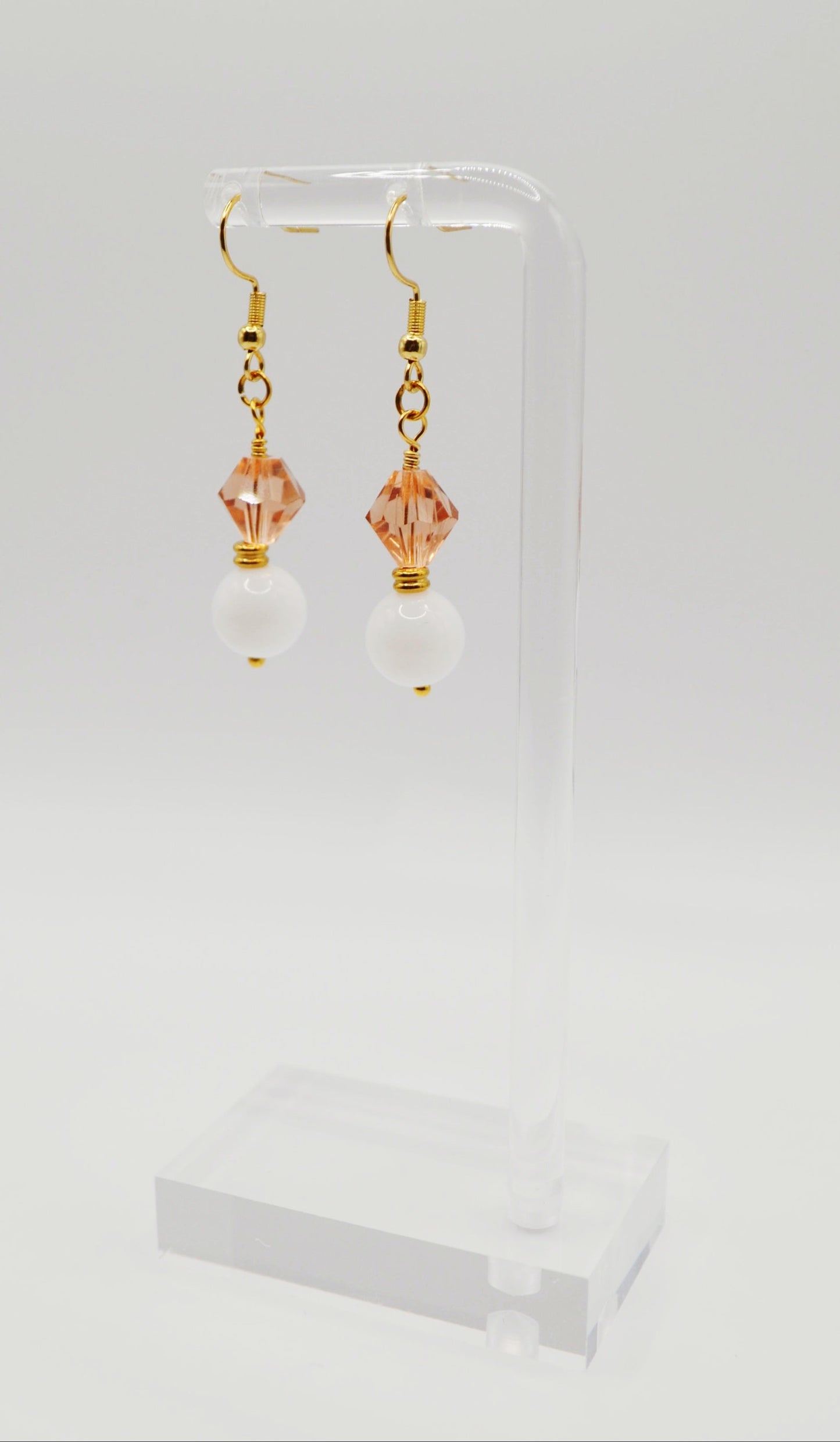 Colourful beaded earrings
