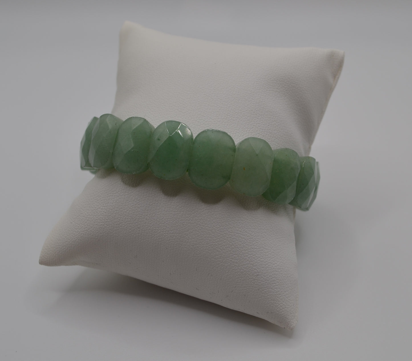 Facted rectangle stone oval beaded bracelets