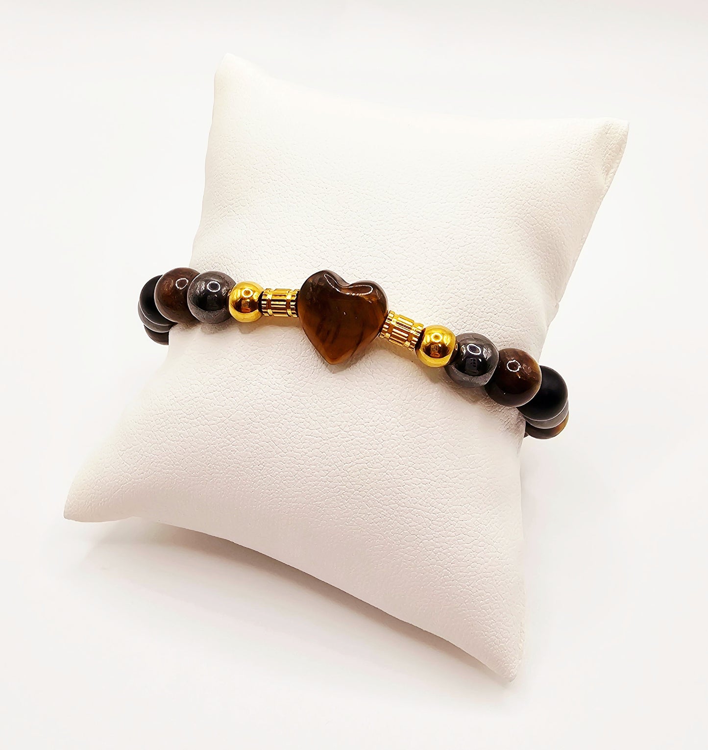 Heart gemstone bracelets