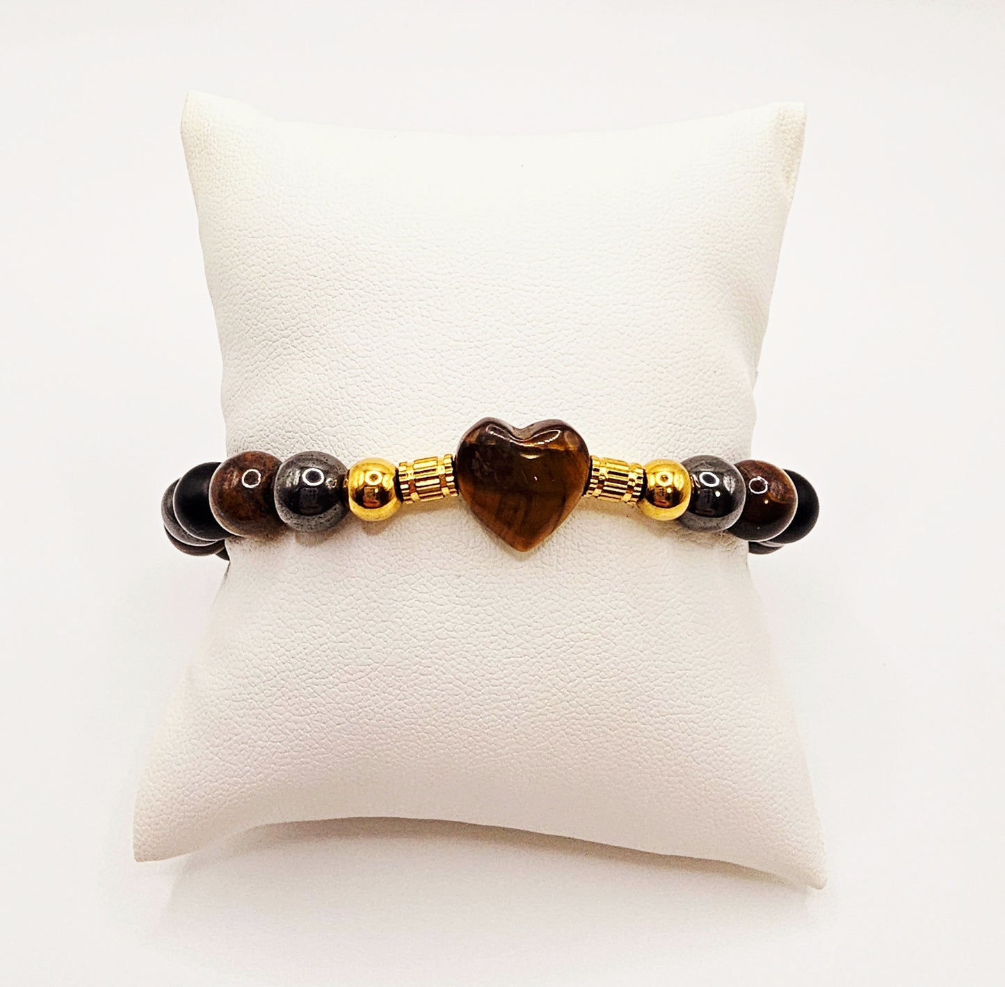 Heart gemstone bracelets