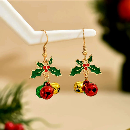 Christmas bell earrings
