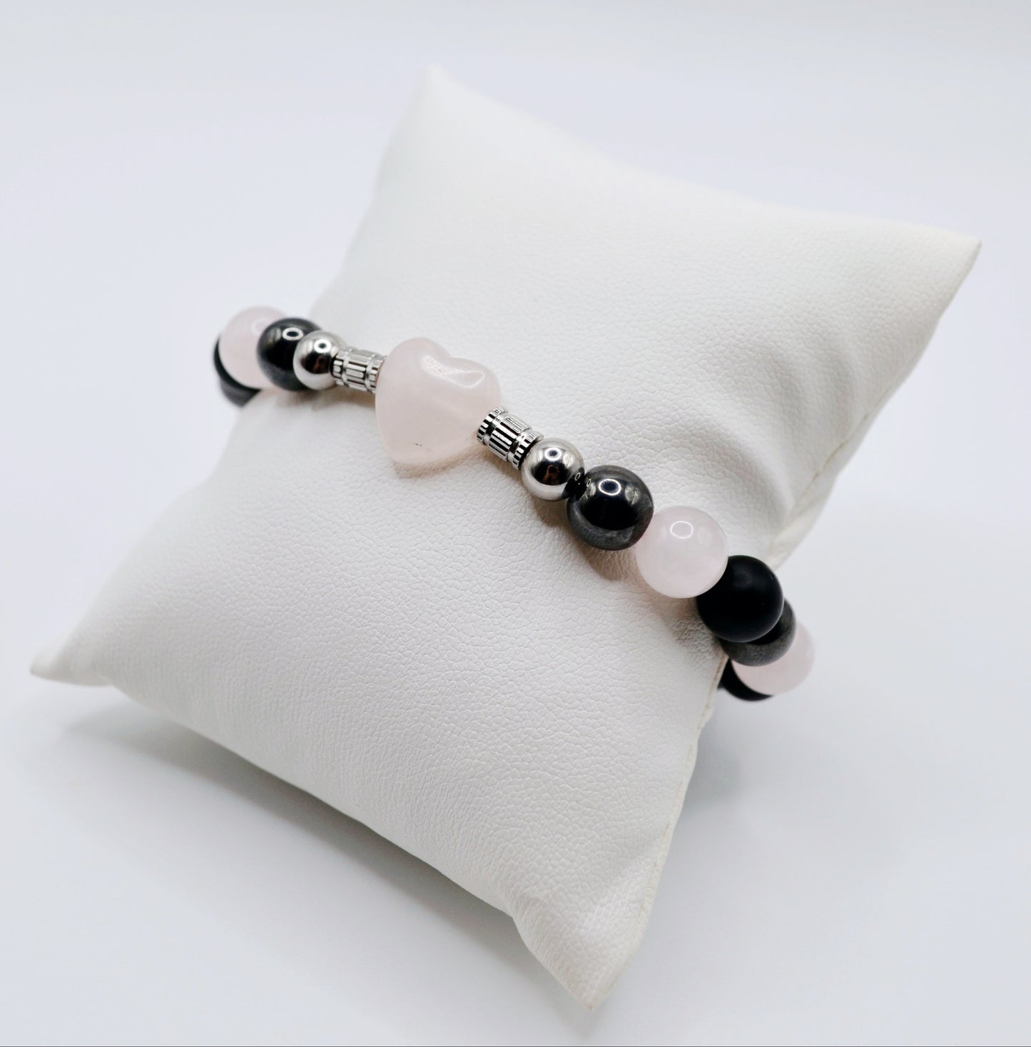Heart gemstone bracelets