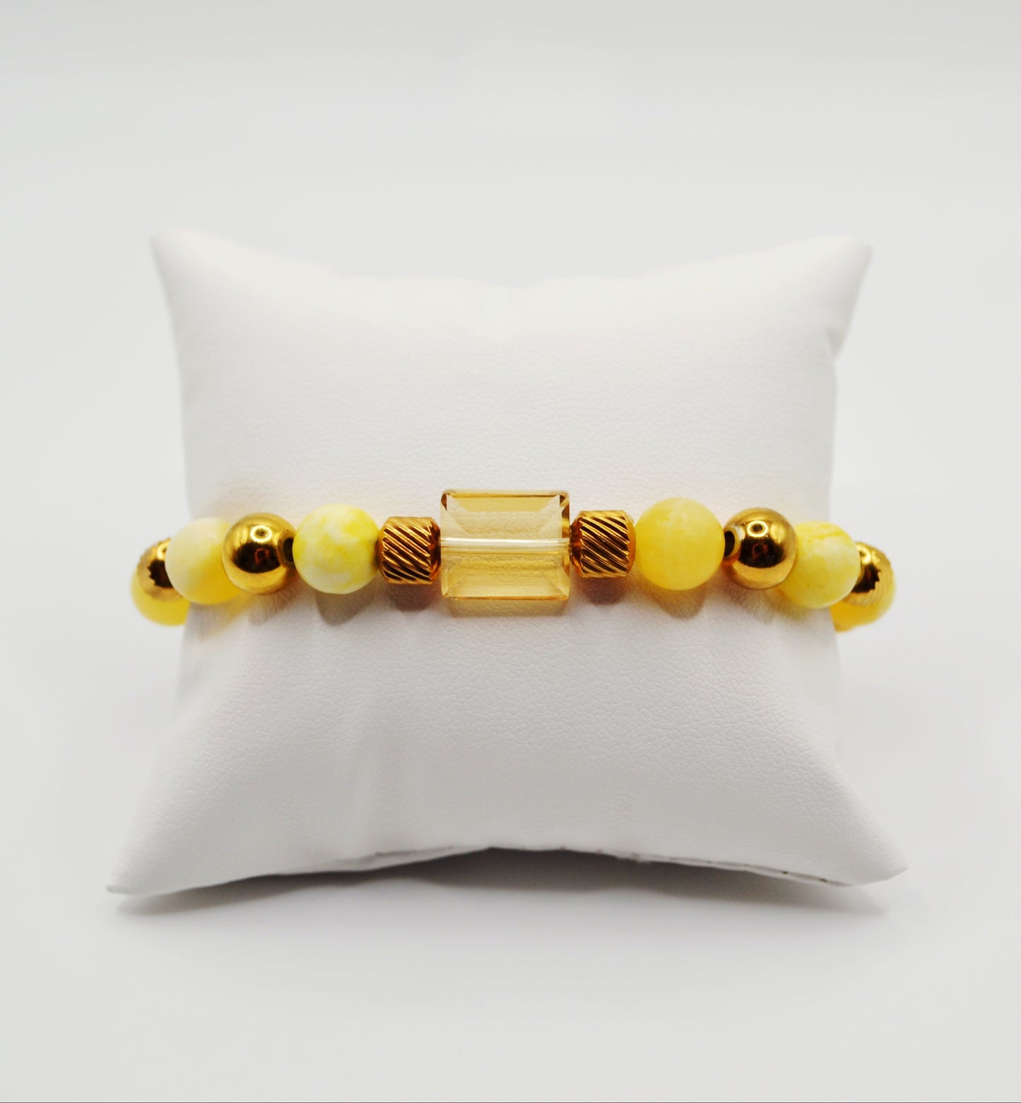 Citrine yellow bracelet
