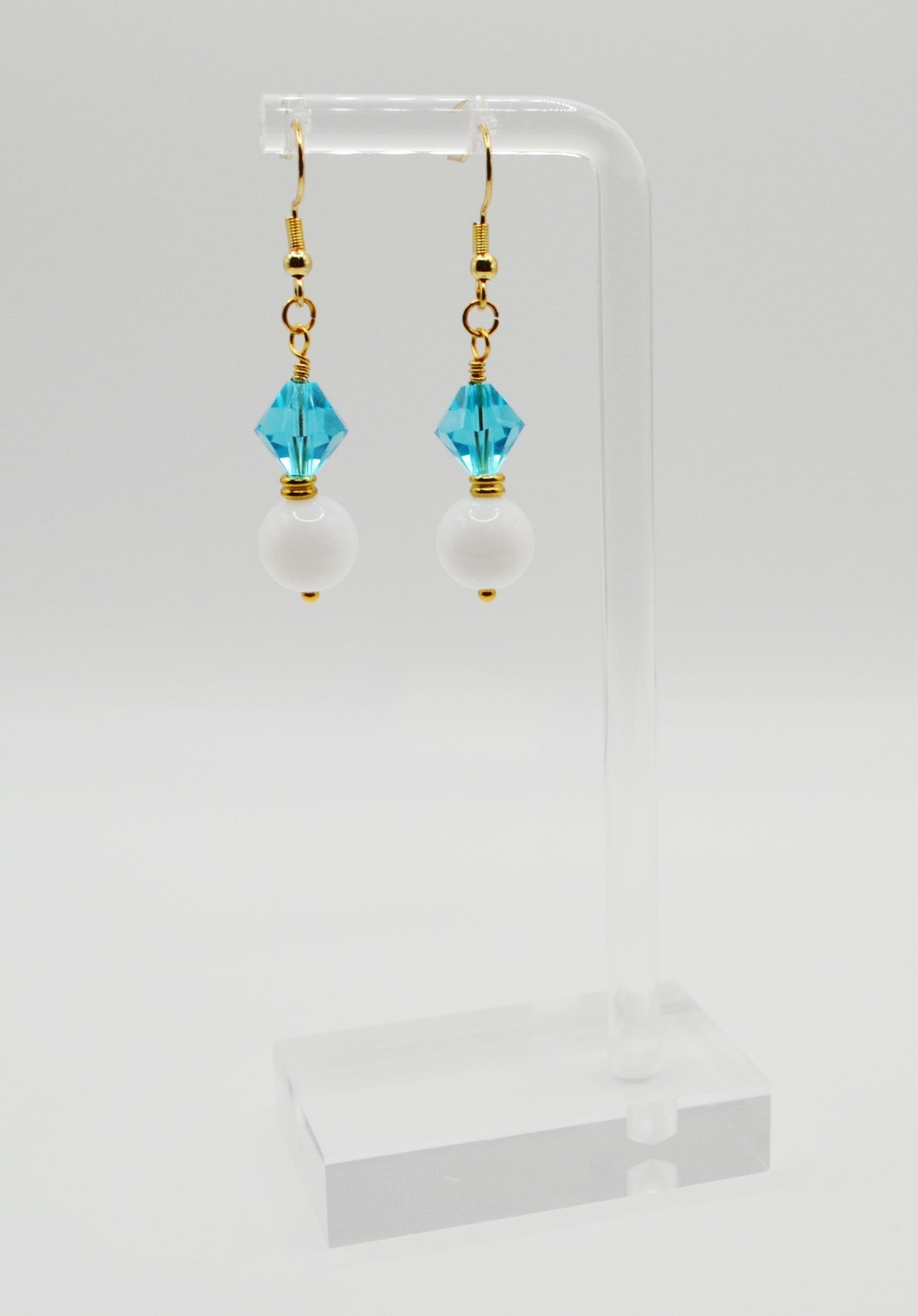Colourful beaded earrings