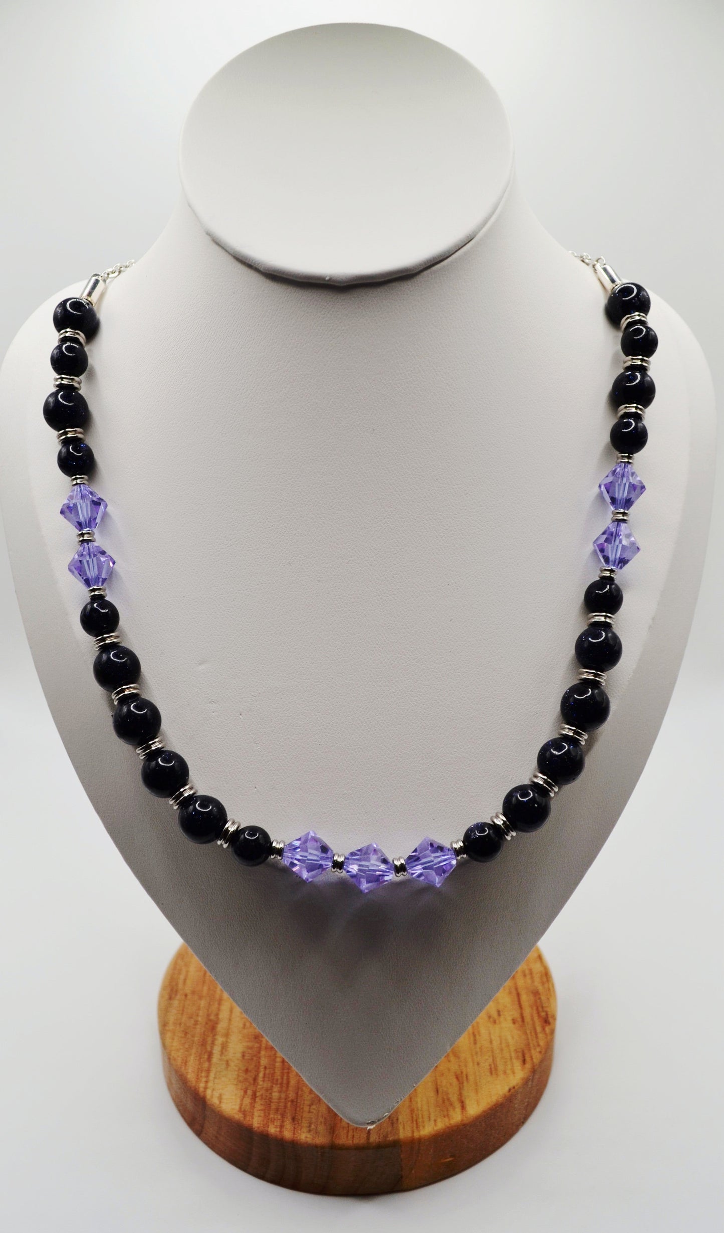 Blue sandstone necklace