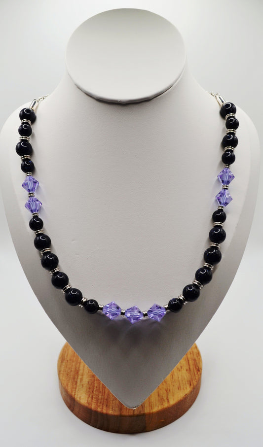Blue sandstone necklace