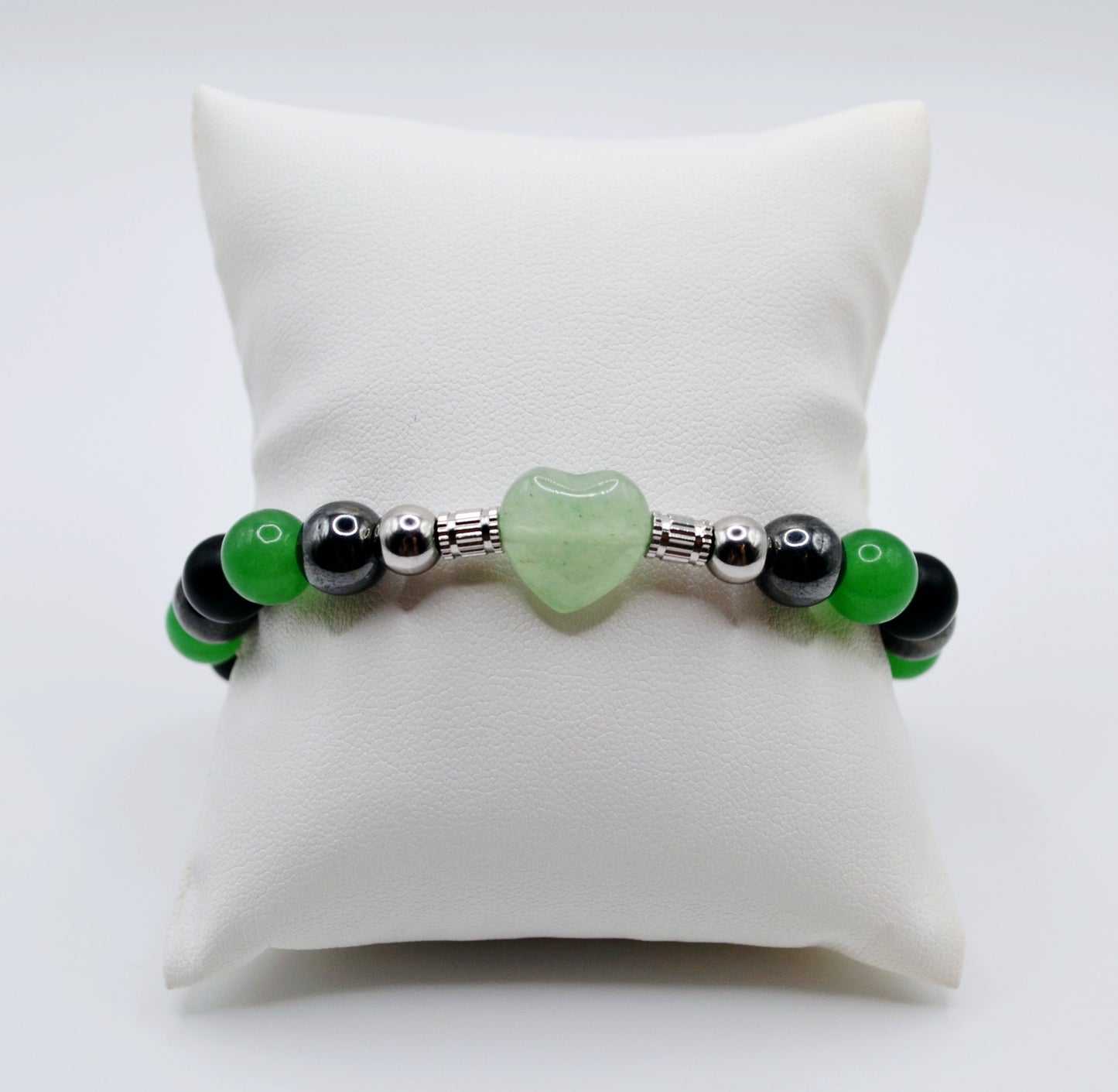 Heart gemstone bracelets